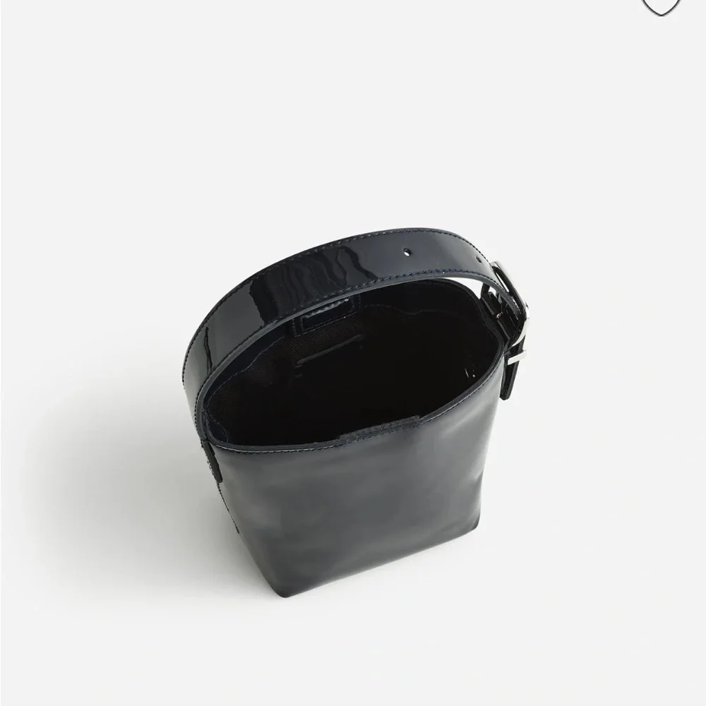 Madewell Patent Leather Women's micro bag NWT BLK - Picture 3 of 4